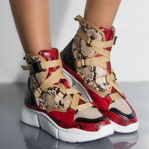 Cape Robbin python sneakers